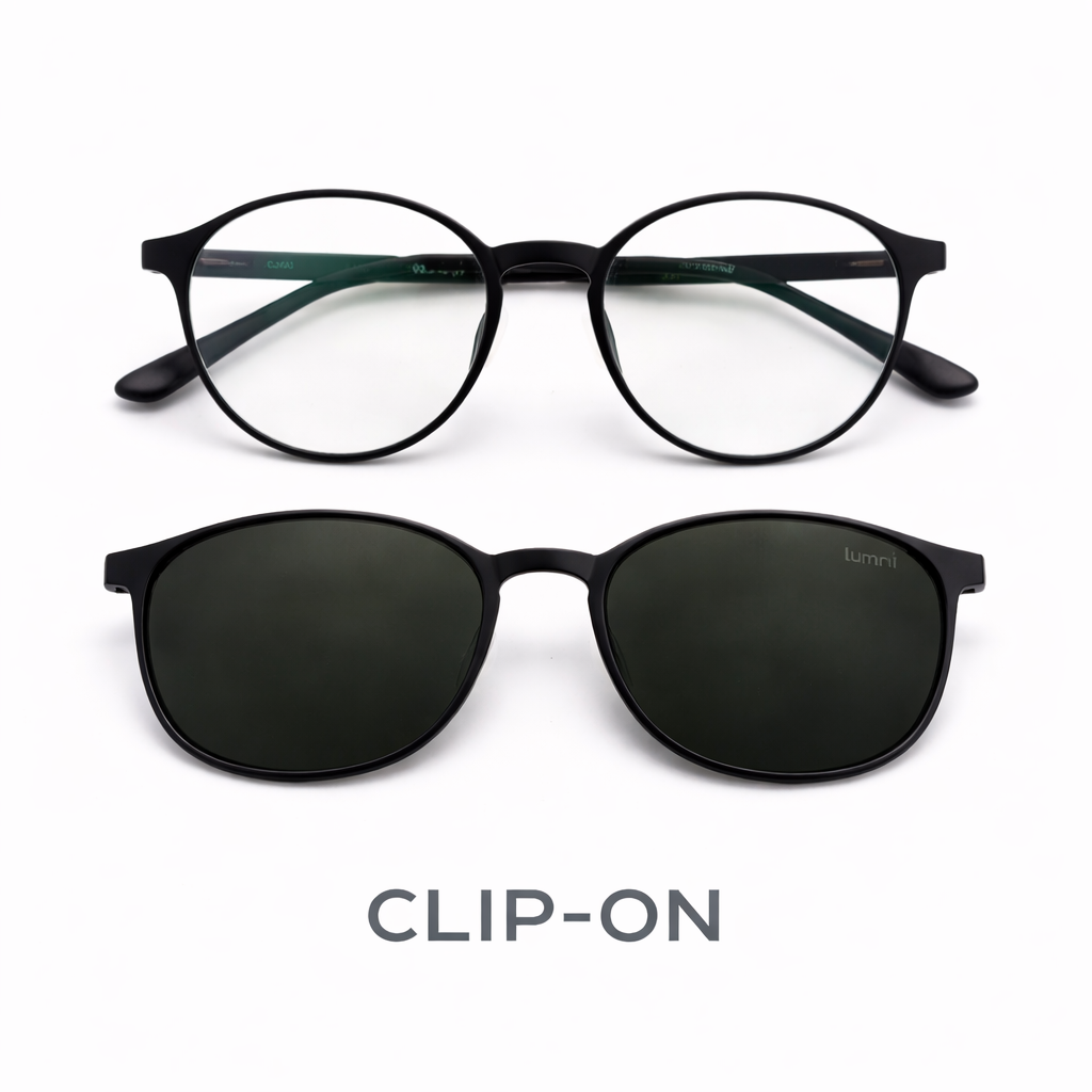Clip-On Lumi Redondo Preto