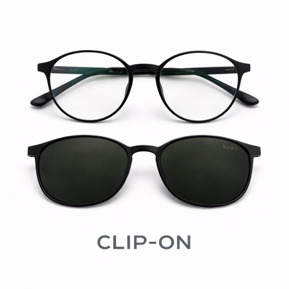 Clip-On Lumi Redondo Preto